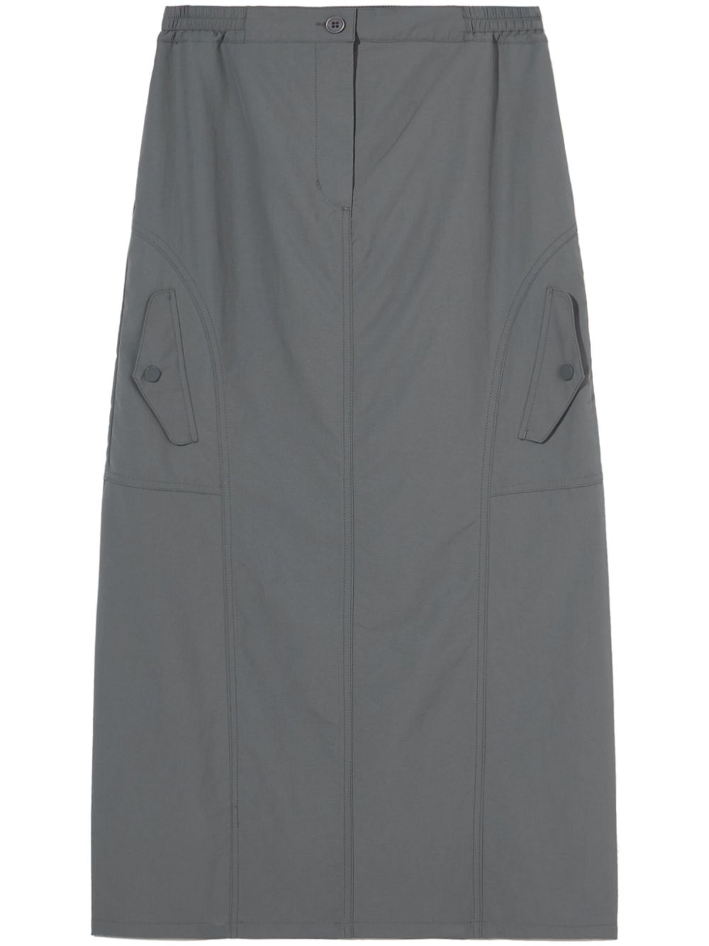 b+ab  high-waisted cargo midi skirt