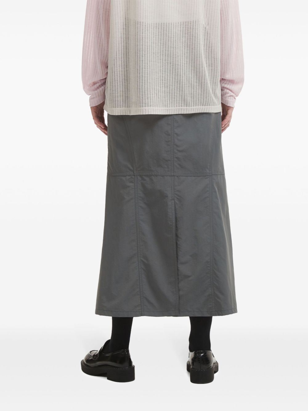 b+ab  high-waisted cargo midi skirt