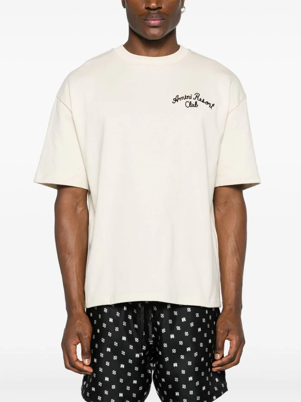 AMIRI logo-embroidered cotton T-shirt