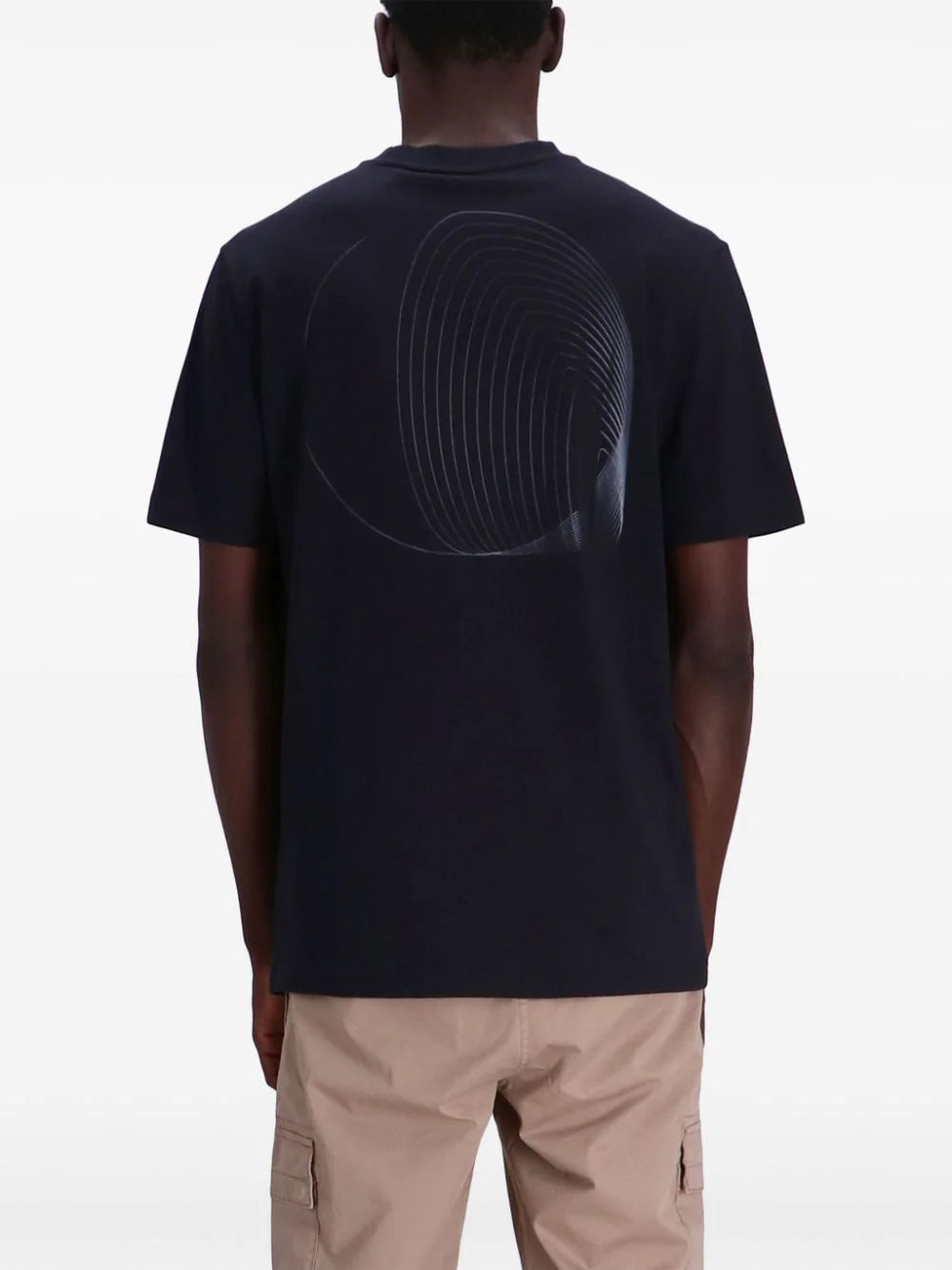 BOSS  logo-print crew-neck T-shirt