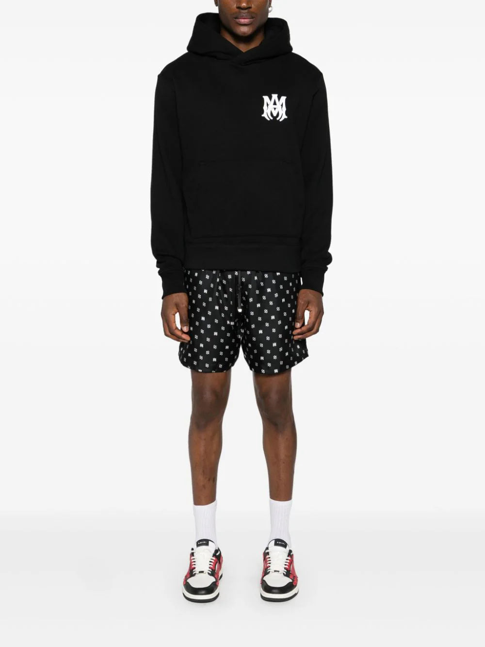 AMIRI  logo-print cotton hoodie