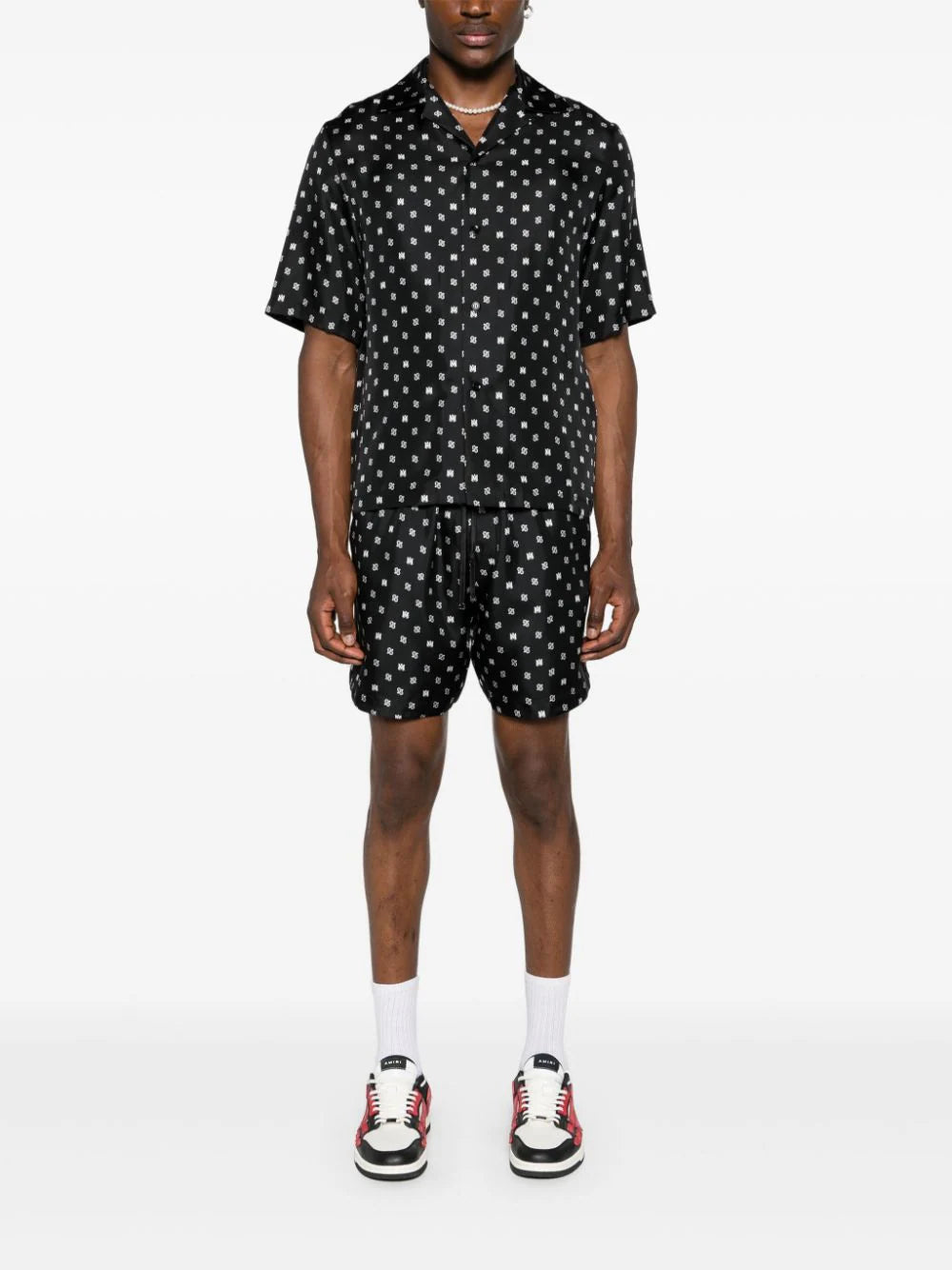 AMIRI  mix-print silk shirt