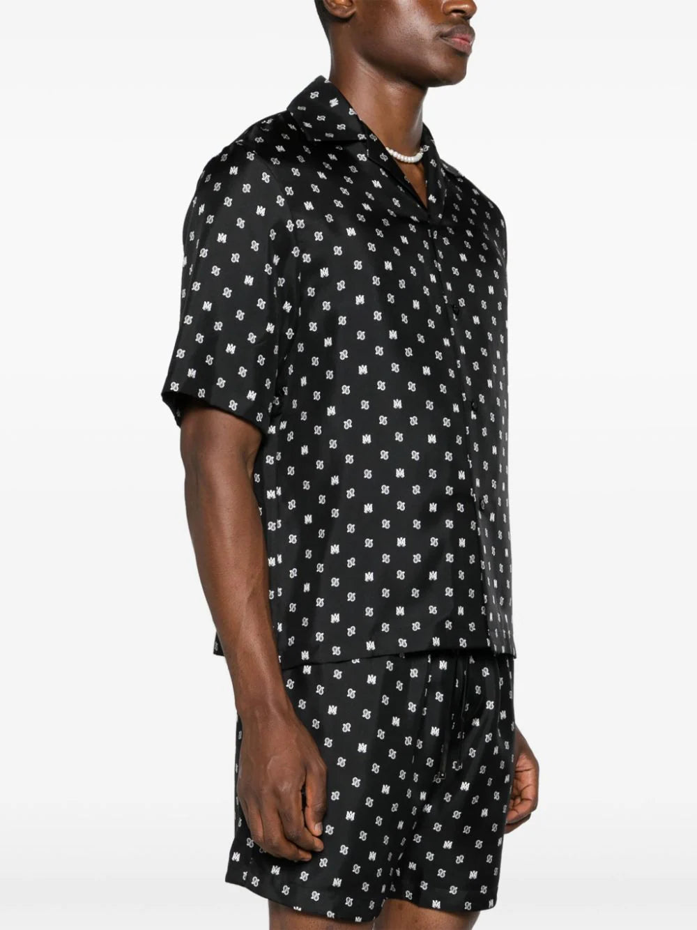 AMIRI  mix-print silk shirt