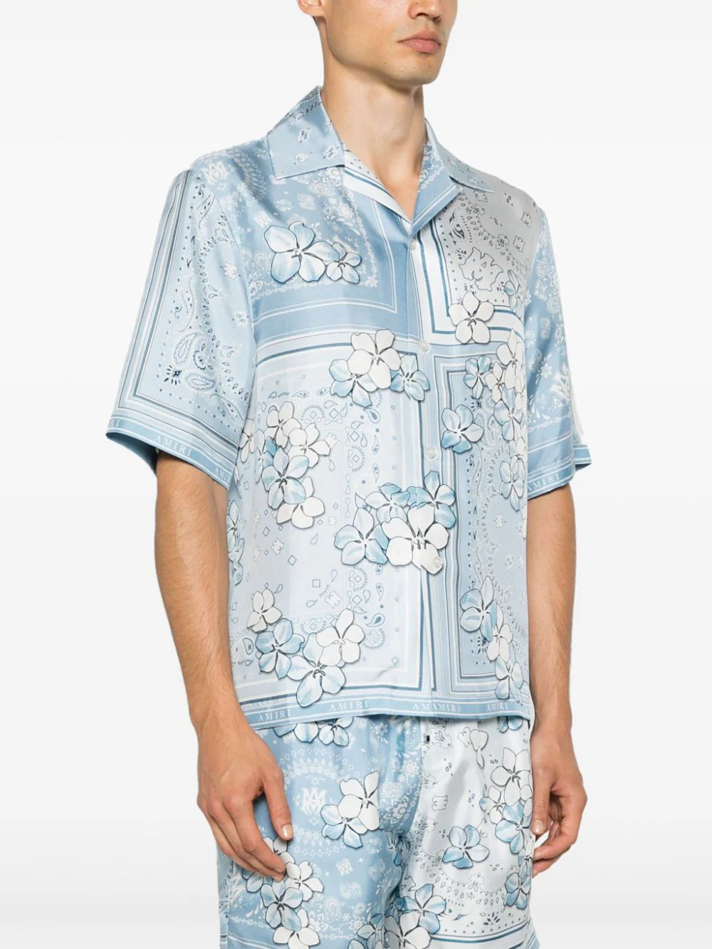AMIRI  bandana floral silk shirt