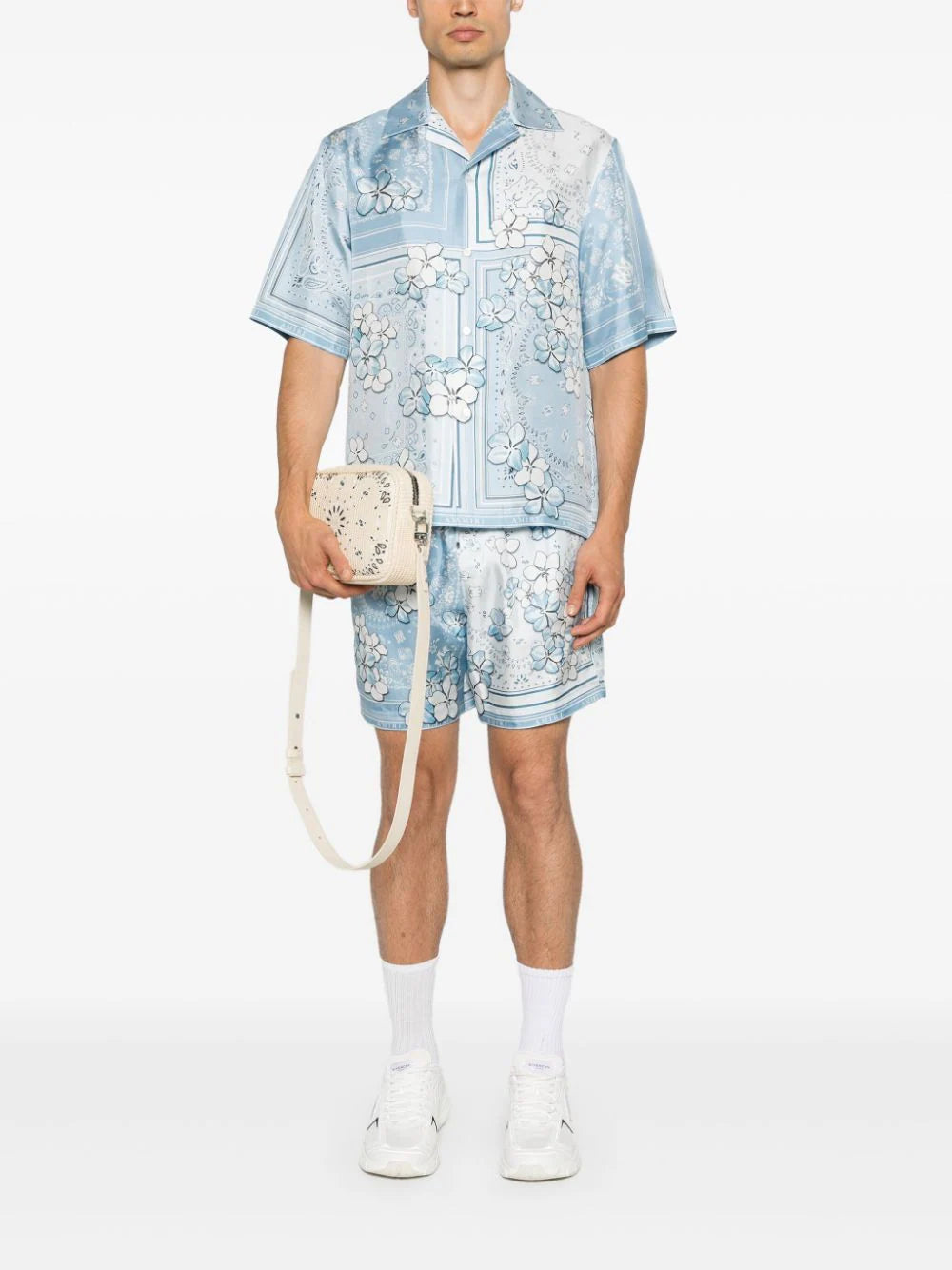 AMIRI  bandana floral silk shirt
