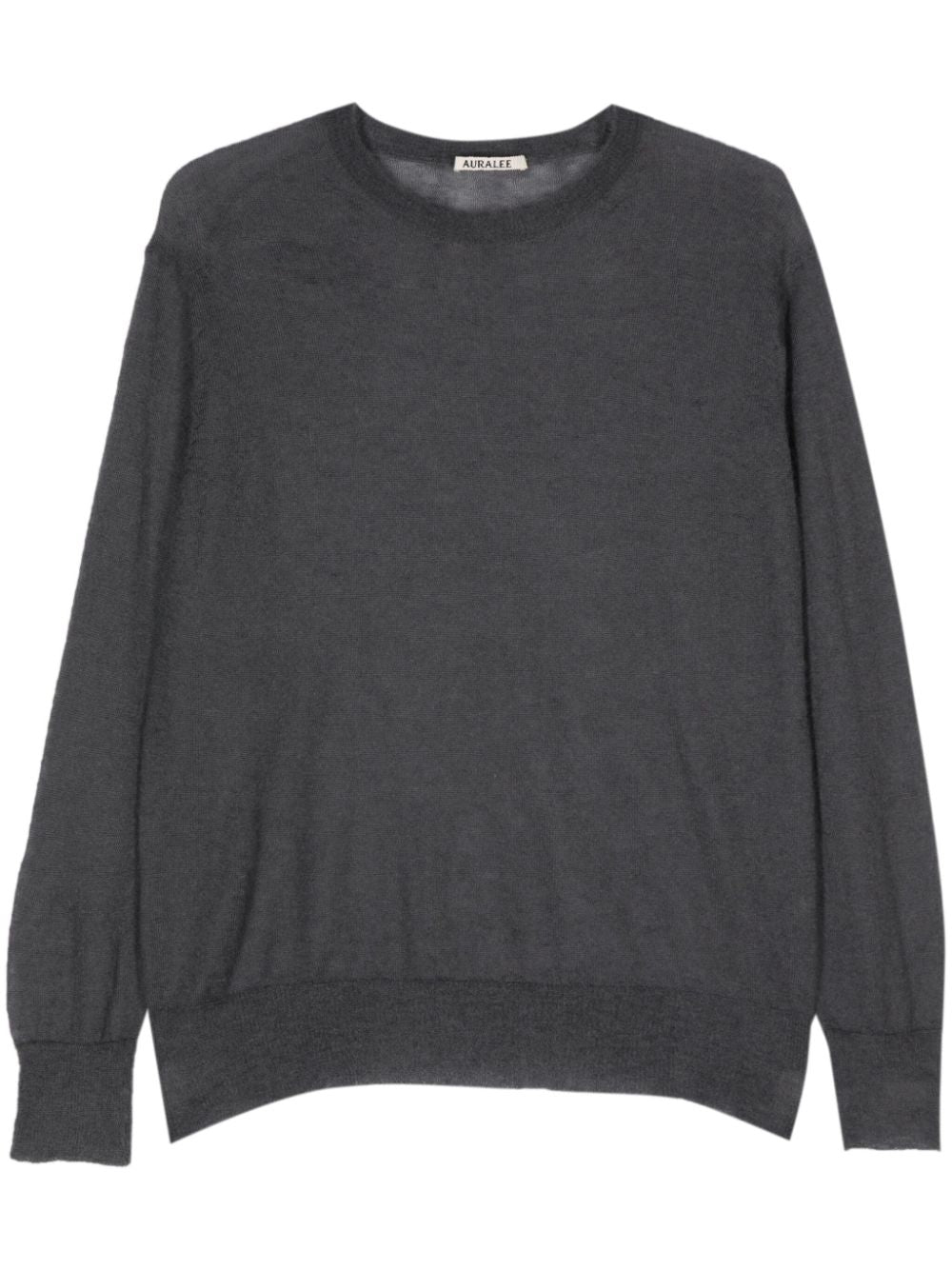 Auralee  semi-sheer fine-knit jumper