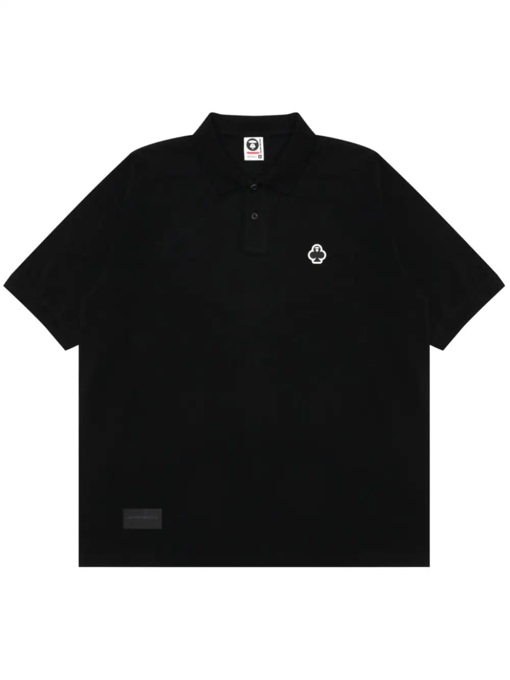 AAPE BY *A BATHING APE®  logo-appliquéd cotton polo shirt