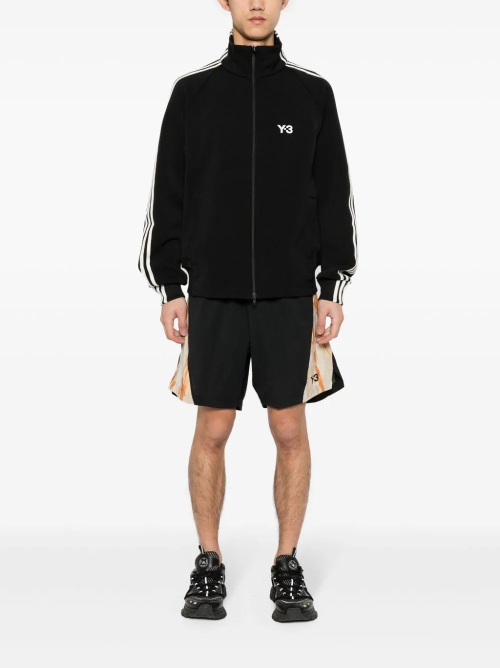 Y-3  3-Stripes logo zipped jacket