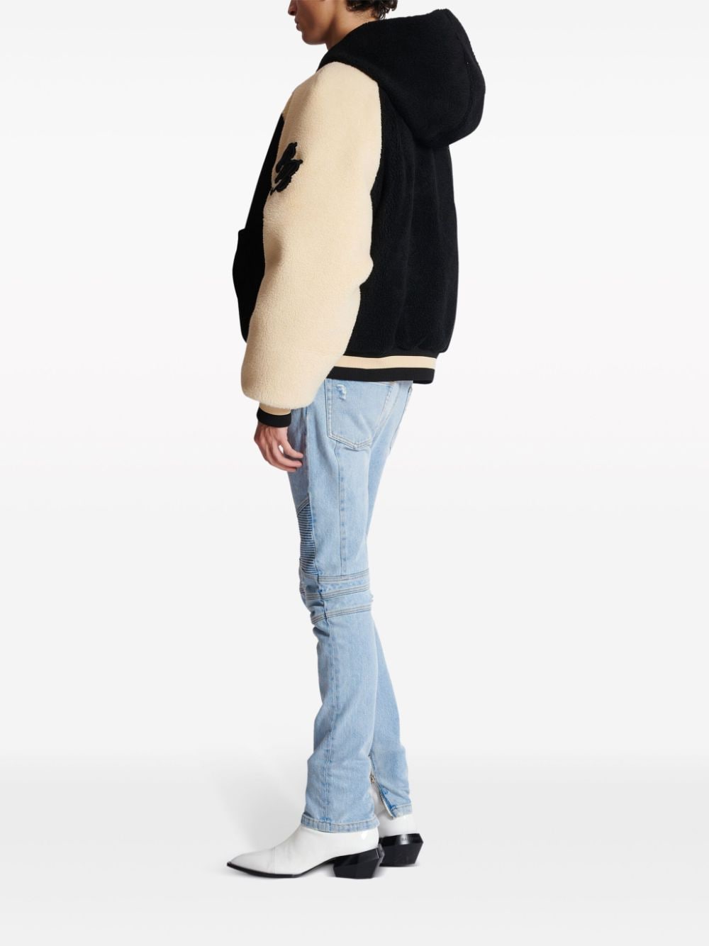 Balmain faux-shearling reversible jacket - Image 4