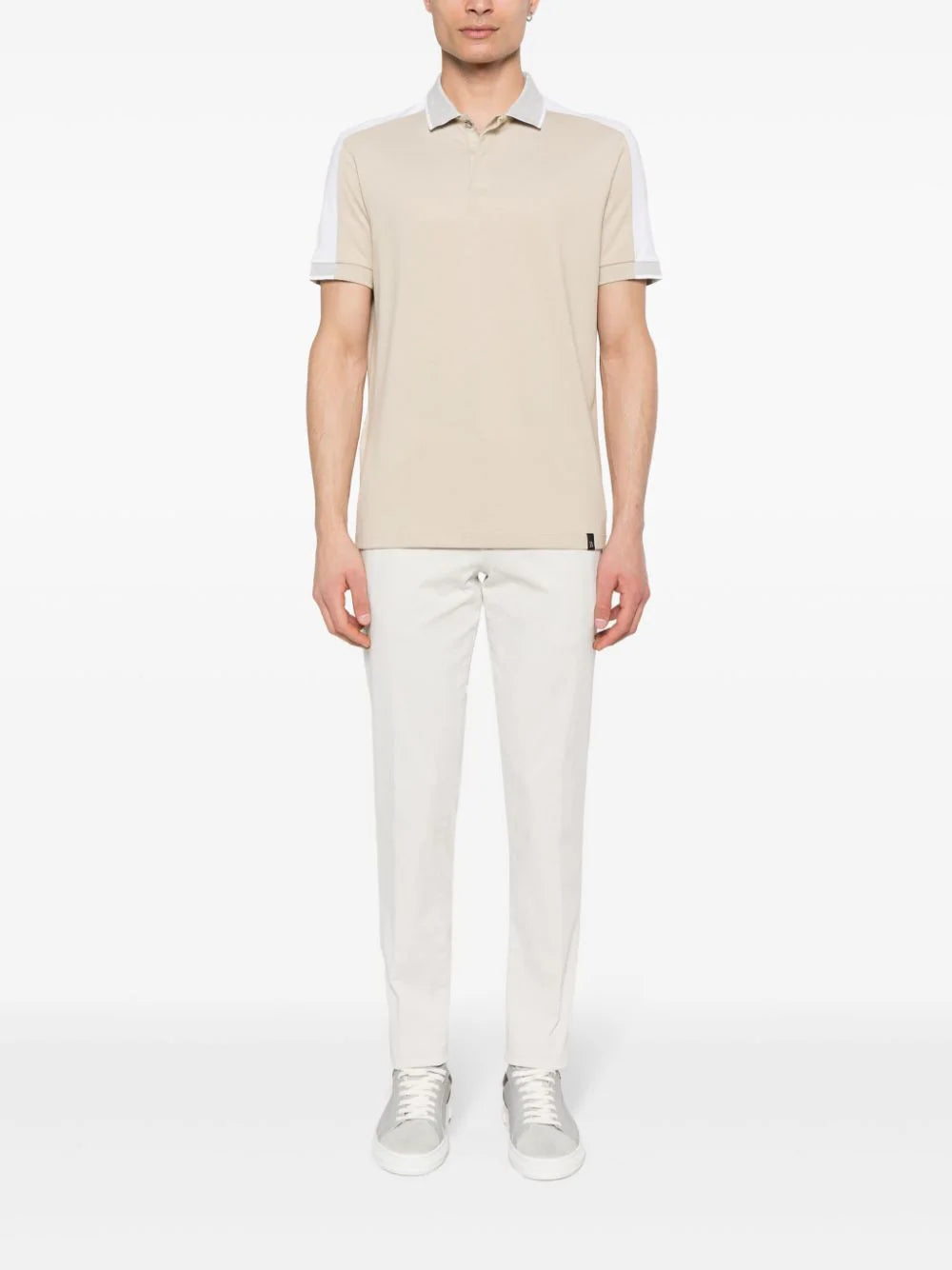Boggi Milano  contrasting-panel polo shirt