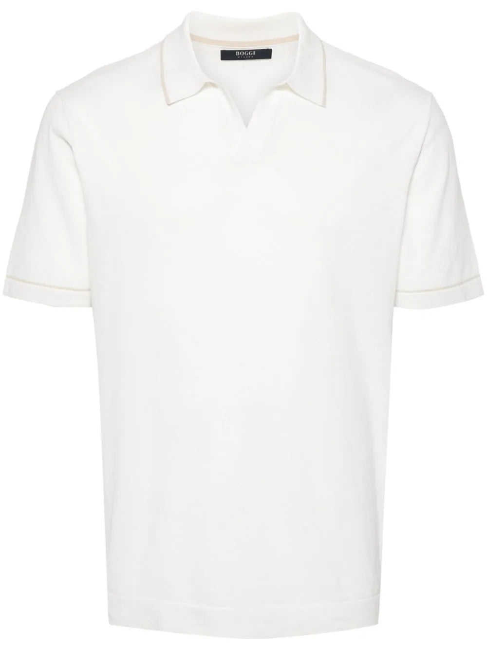 Boggi Milano  knitted cotton polo shirt