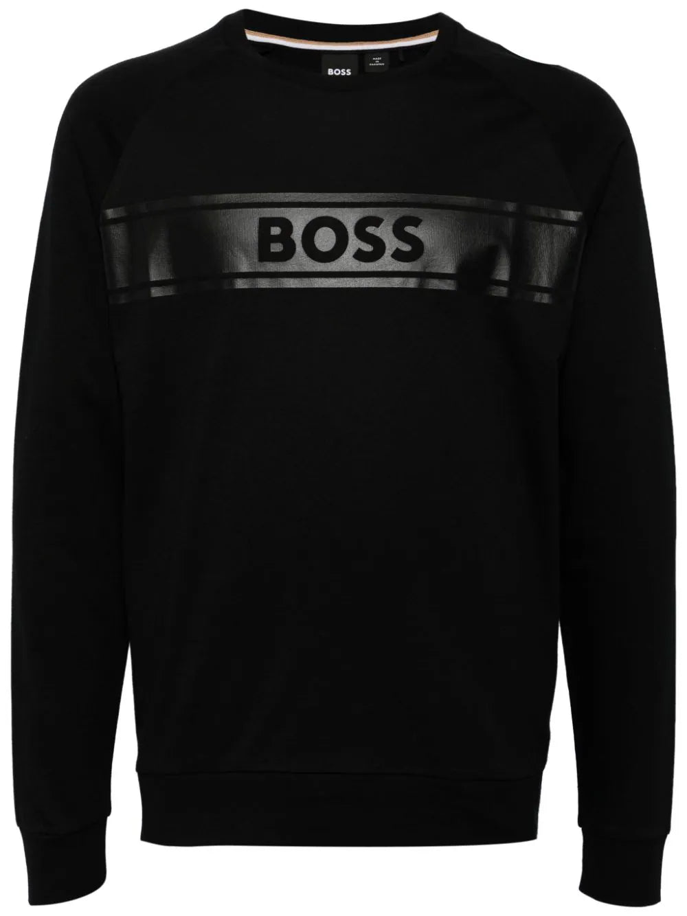 BOSS  logo-print cotton sweatshirt