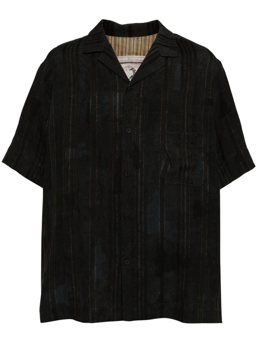 Ziggy Chen  striped linen shirt