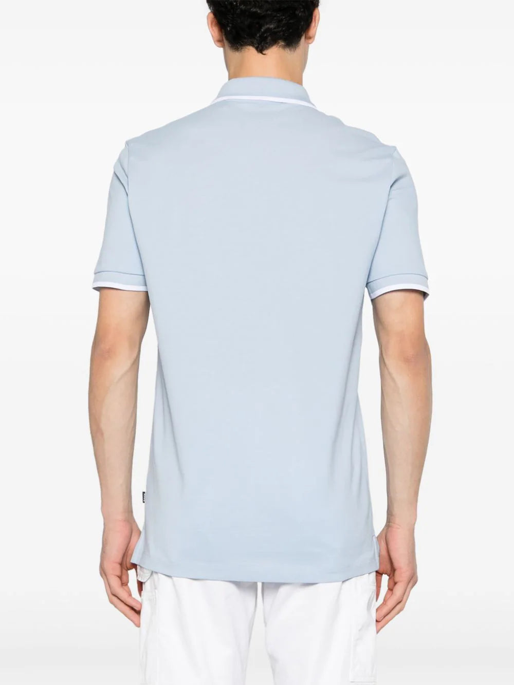 BOSS  logo-print piqué polo shirt