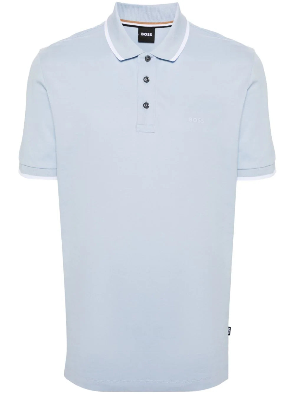 BOSS  logo-print piqué polo shirt