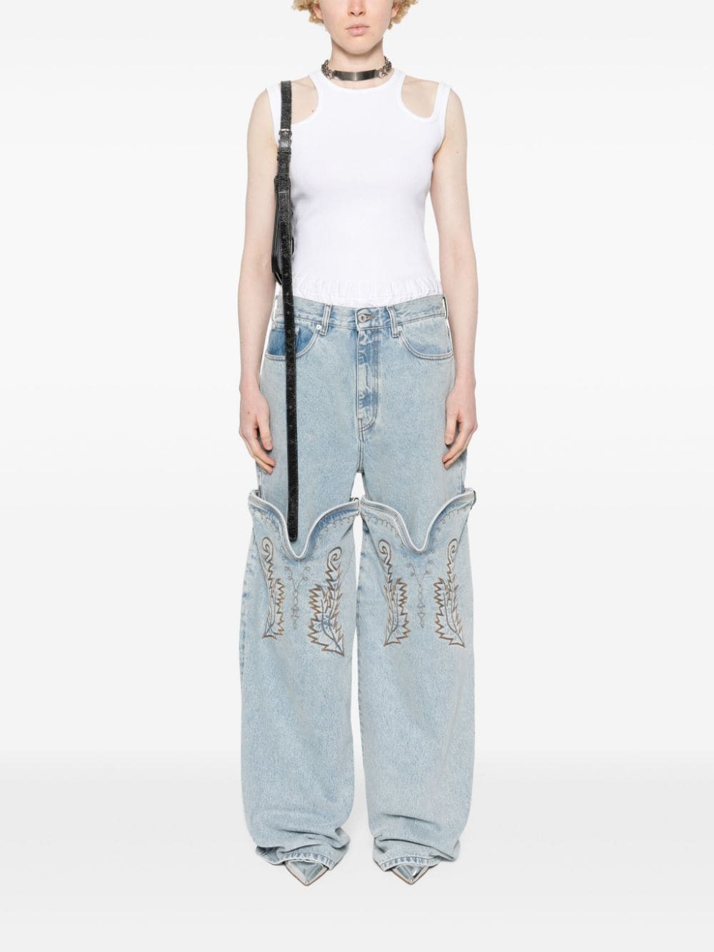 Y/Project  Evergreen Maxi Cowboy Cuff Jeans