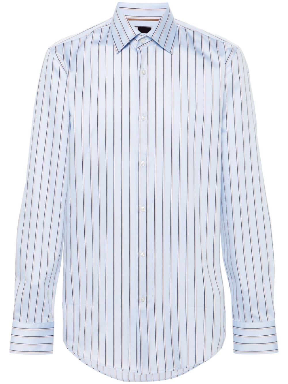 BOSS striped poplin shirt