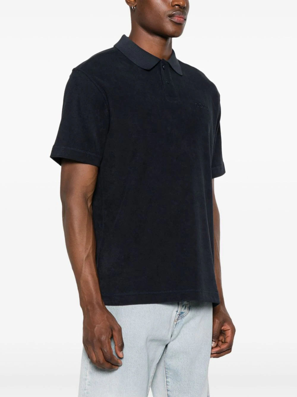 BOSS  terry-cloth polo shirt