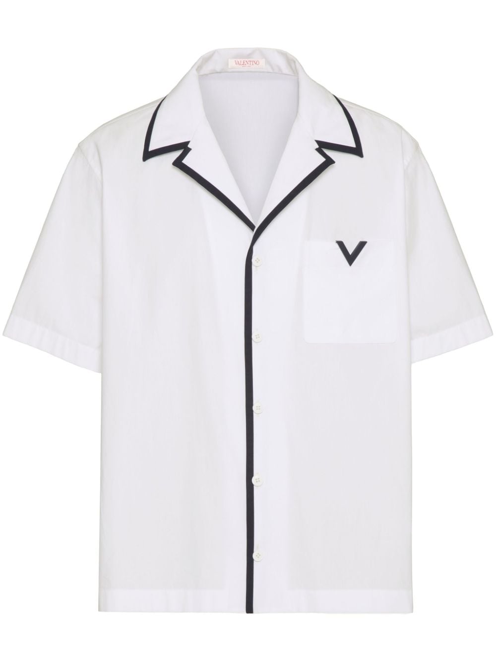 Valentino Garavani V-detail bowling shirt