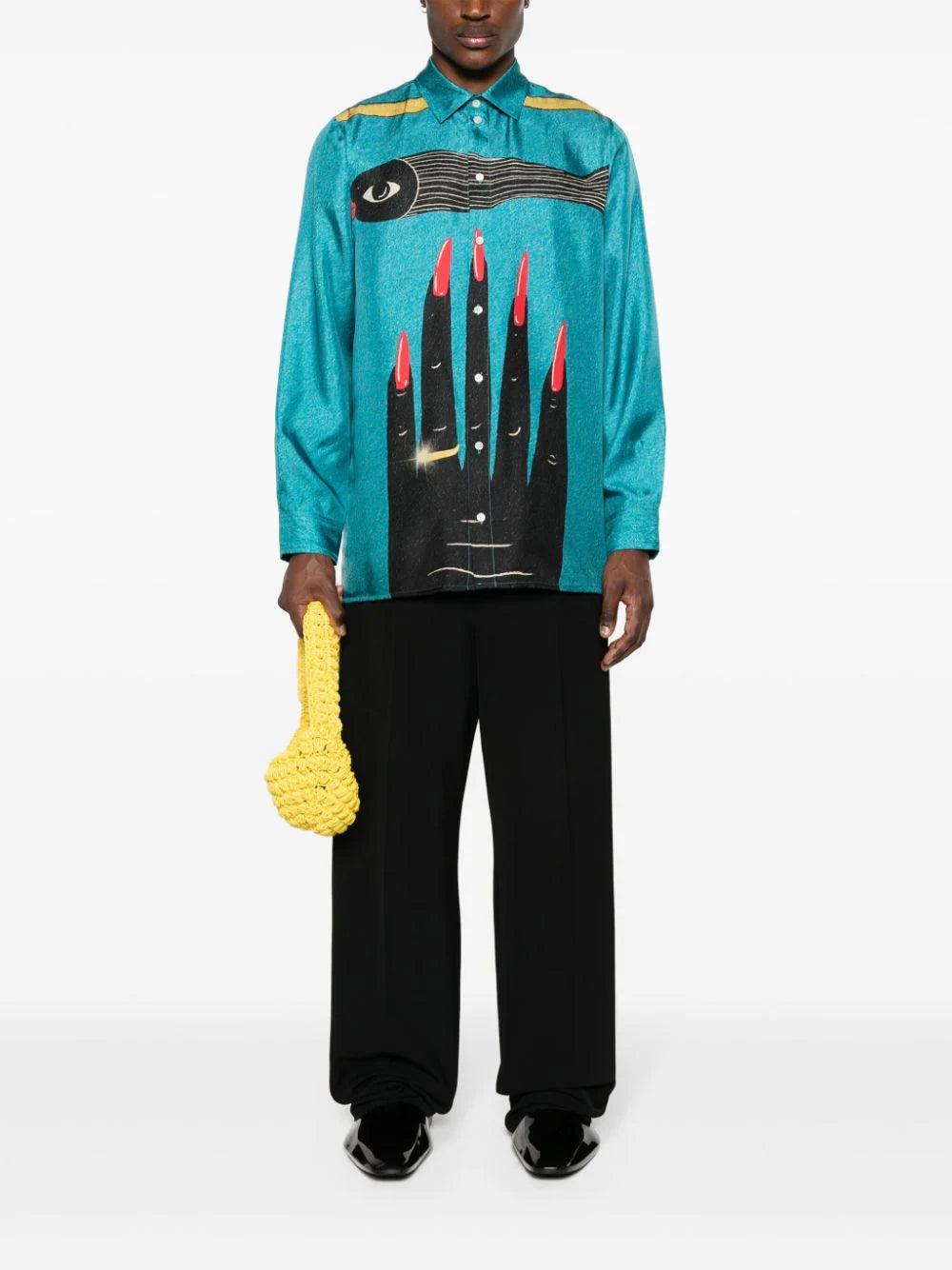 Botter  graphic-print silk shirt