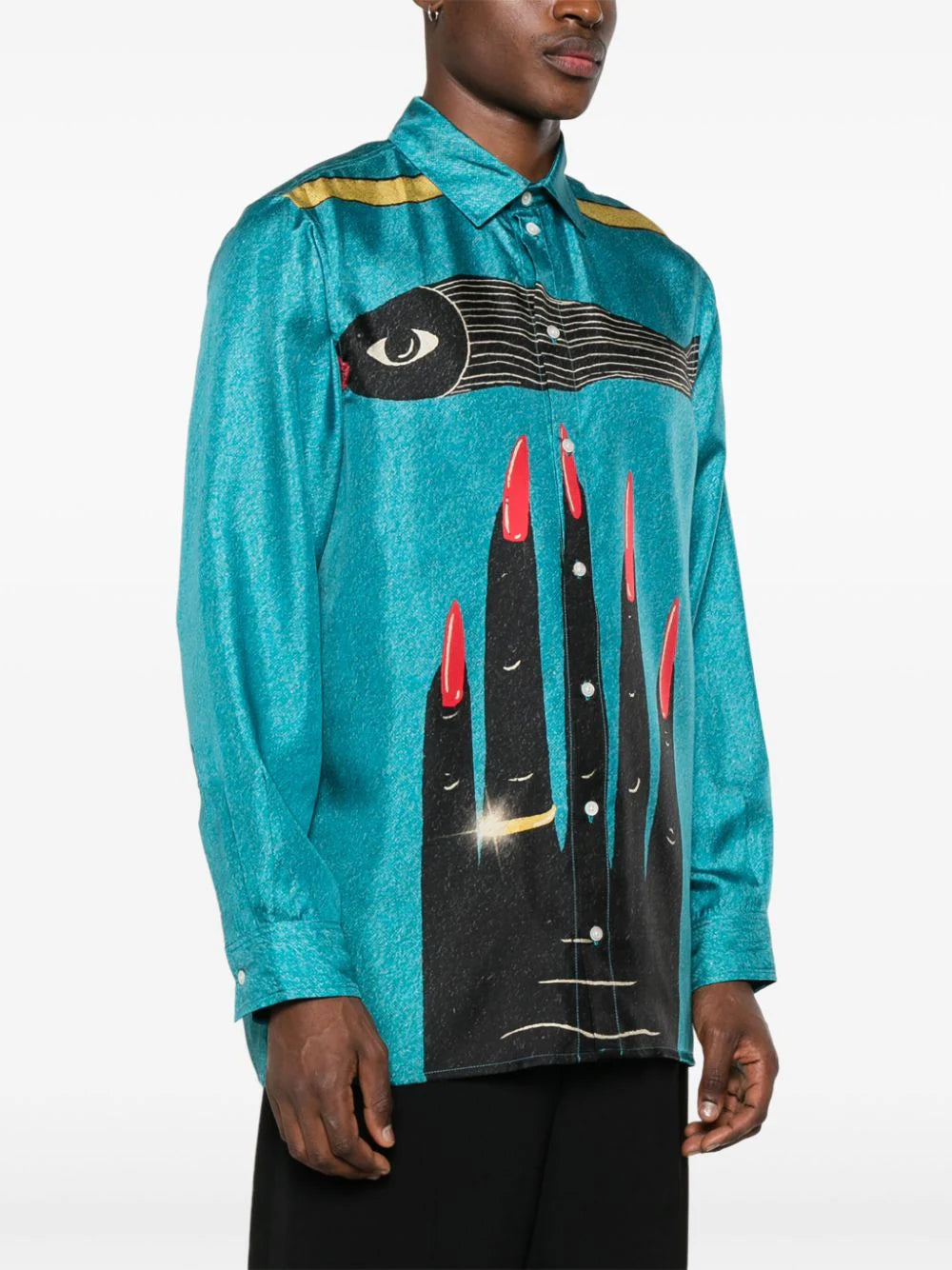Botter  graphic-print silk shirt
