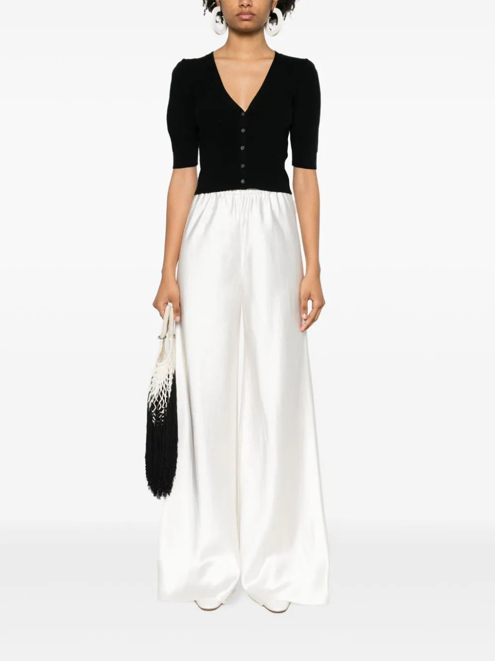 ZIMMERMANN Harmony Bias satin wide trousers