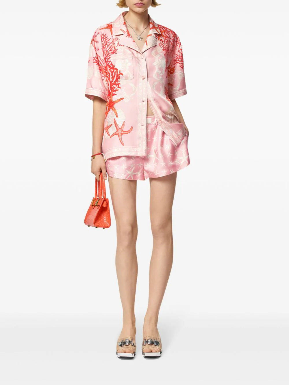 Versace  Barocco Sea silk shirt