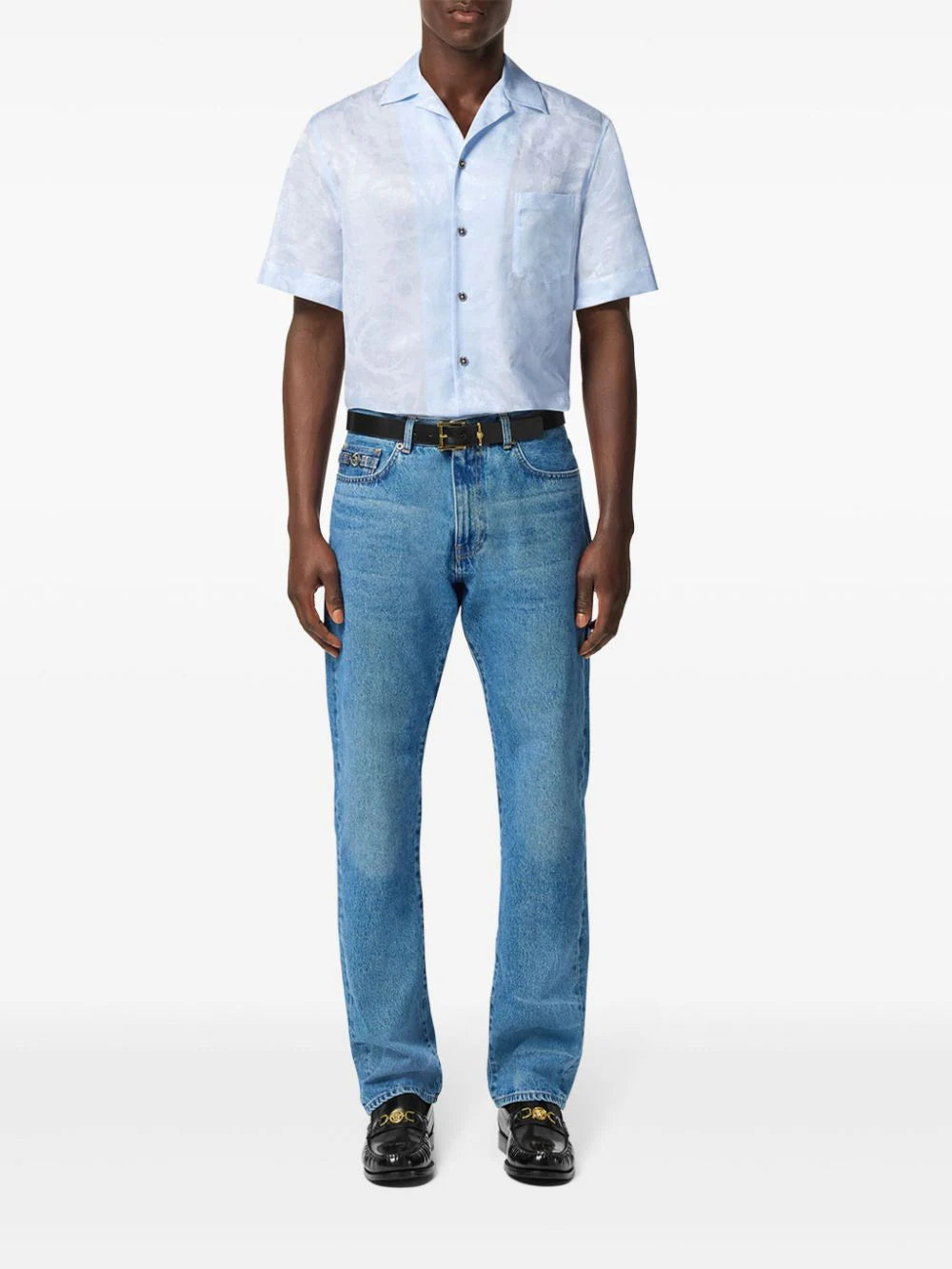 Versace  Barocco jacquard shirt