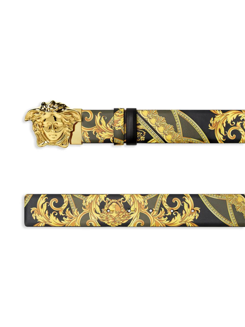 Versace Barocco reversible leather belt
