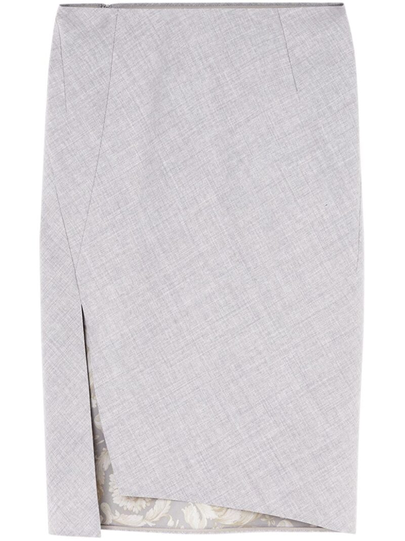 Versace  asymmetric-hem pencil skirt