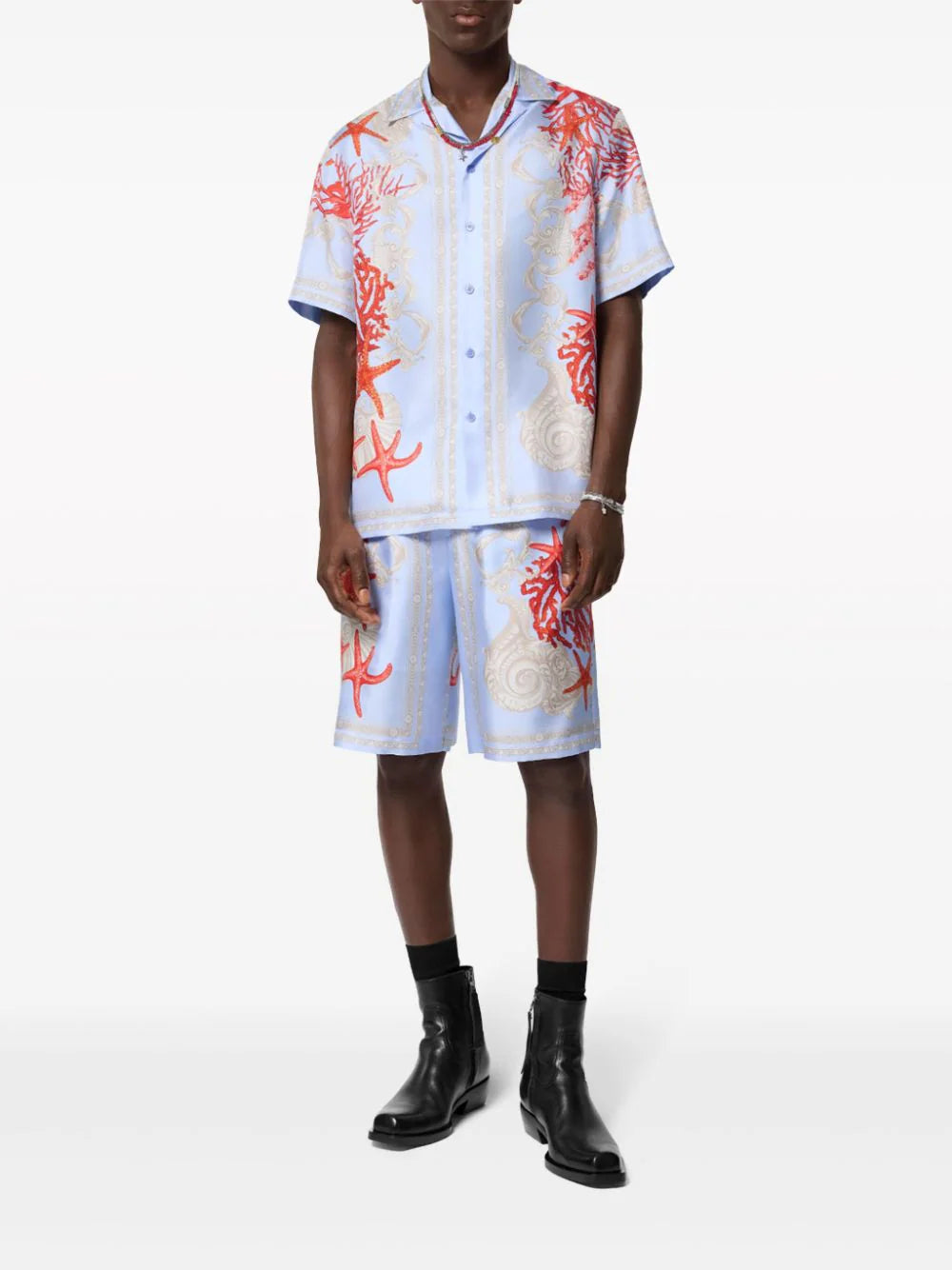 Versace Barocco Sea silk shirt