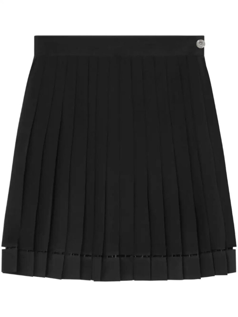 Versace  pleated silk mini skirt