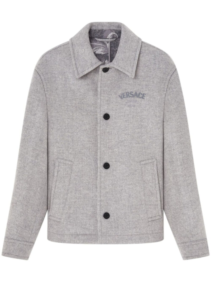 Versace  wool-blend blouson jacket