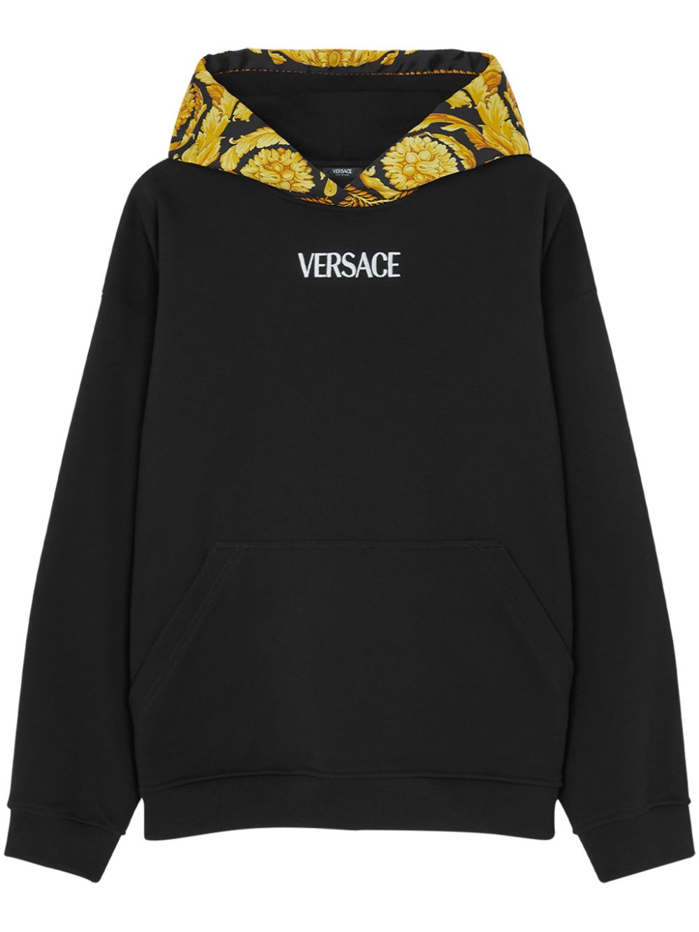Versace  Barocco panelled hoodie