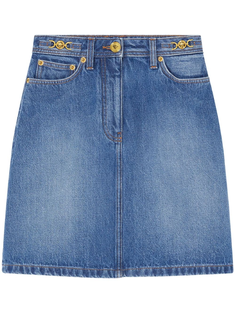 Versace  A-line denim mini skirt