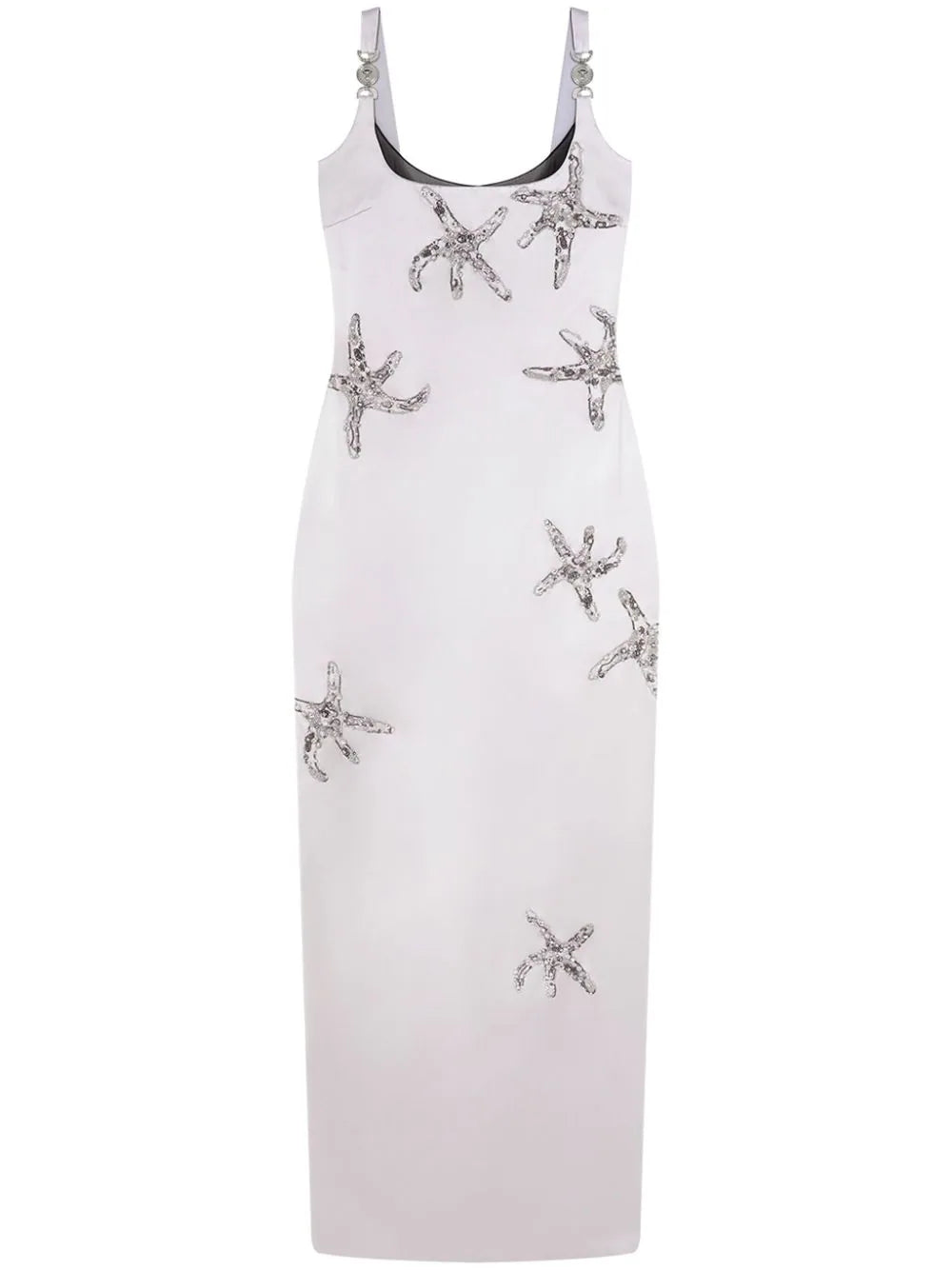 Versace  embroidered silk satin gown