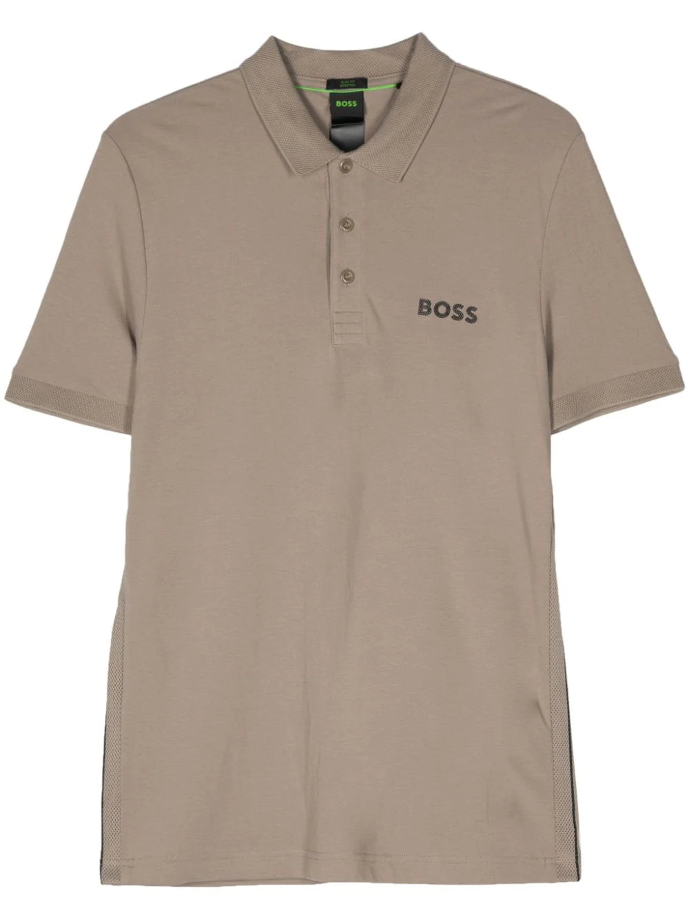 BOSS  logo-rubberised polo shirt