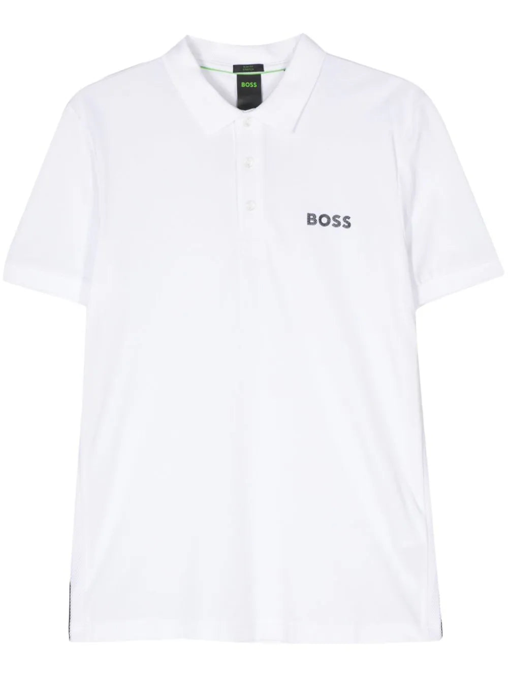 BOSS  logo-rubberised polo shirt