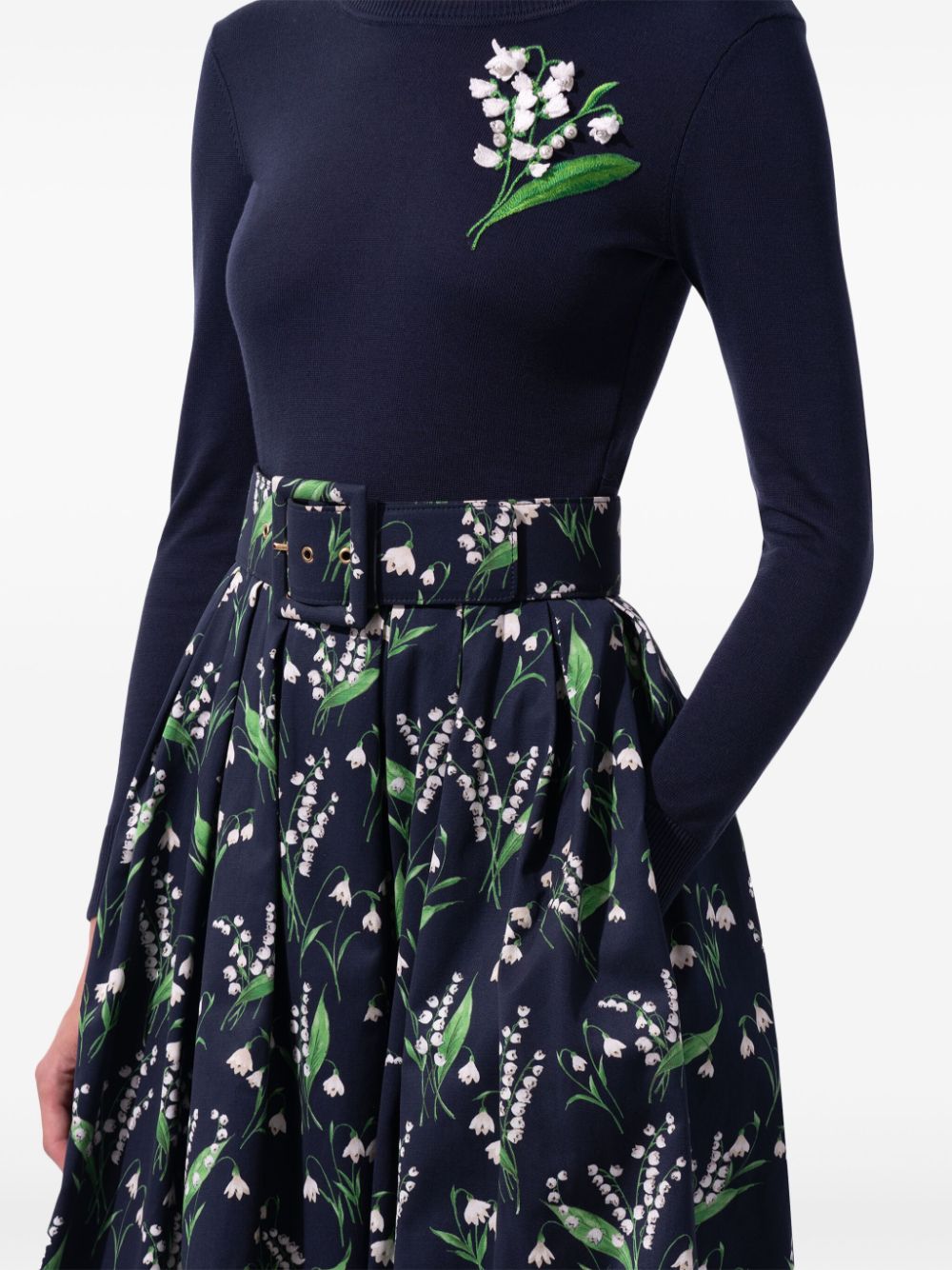 Carolina Herrera  floral-print full midi skirt