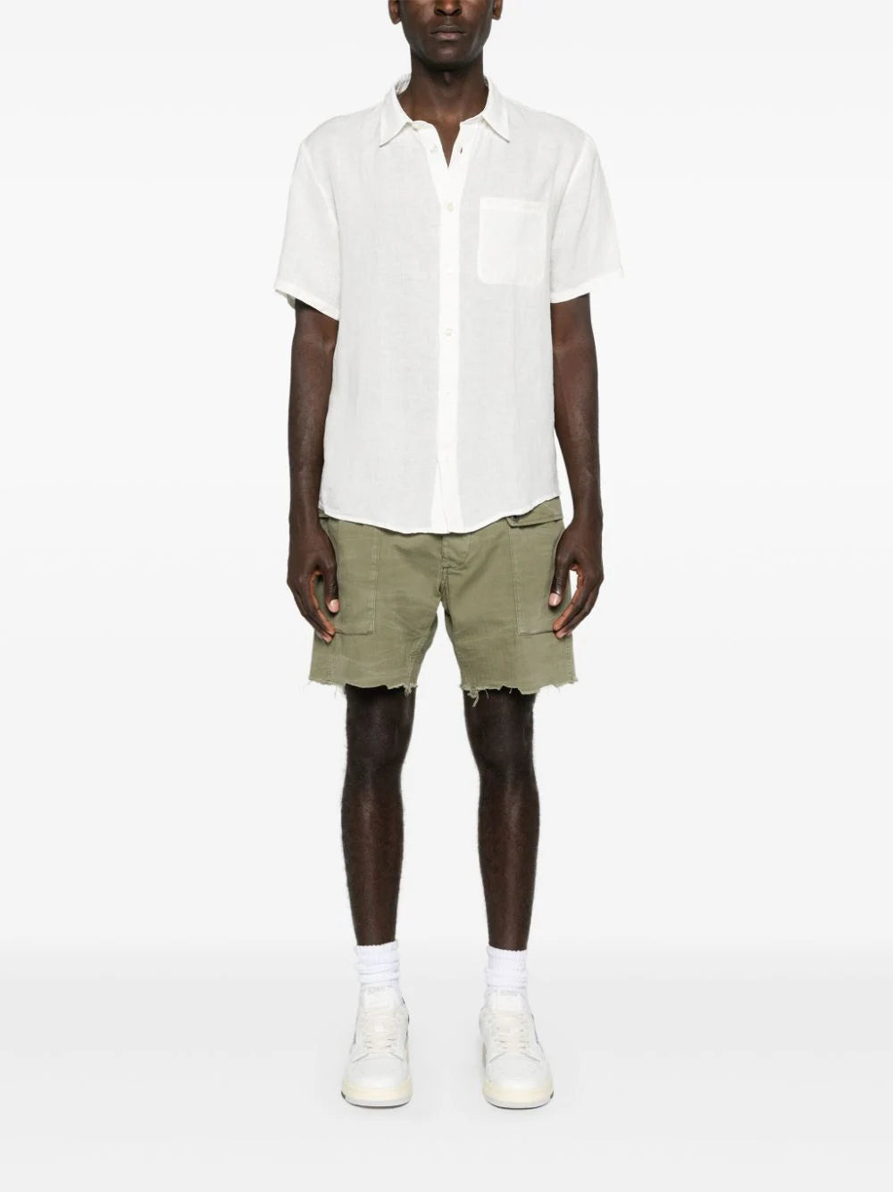 A.P.C.  chest-pocket linen shirt