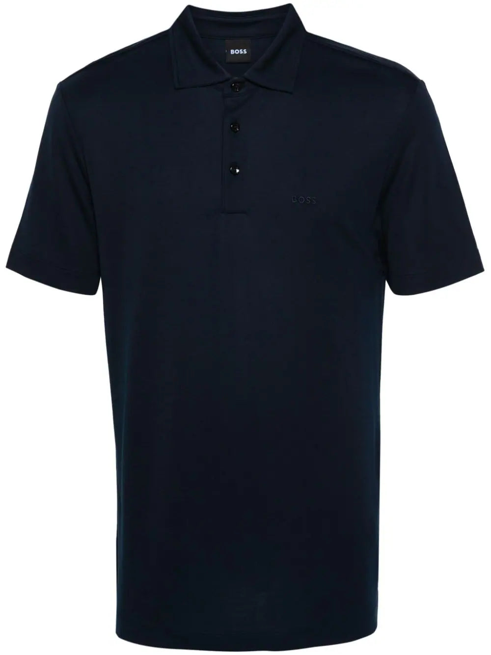 BOSS  logo-embroidered polo shirt