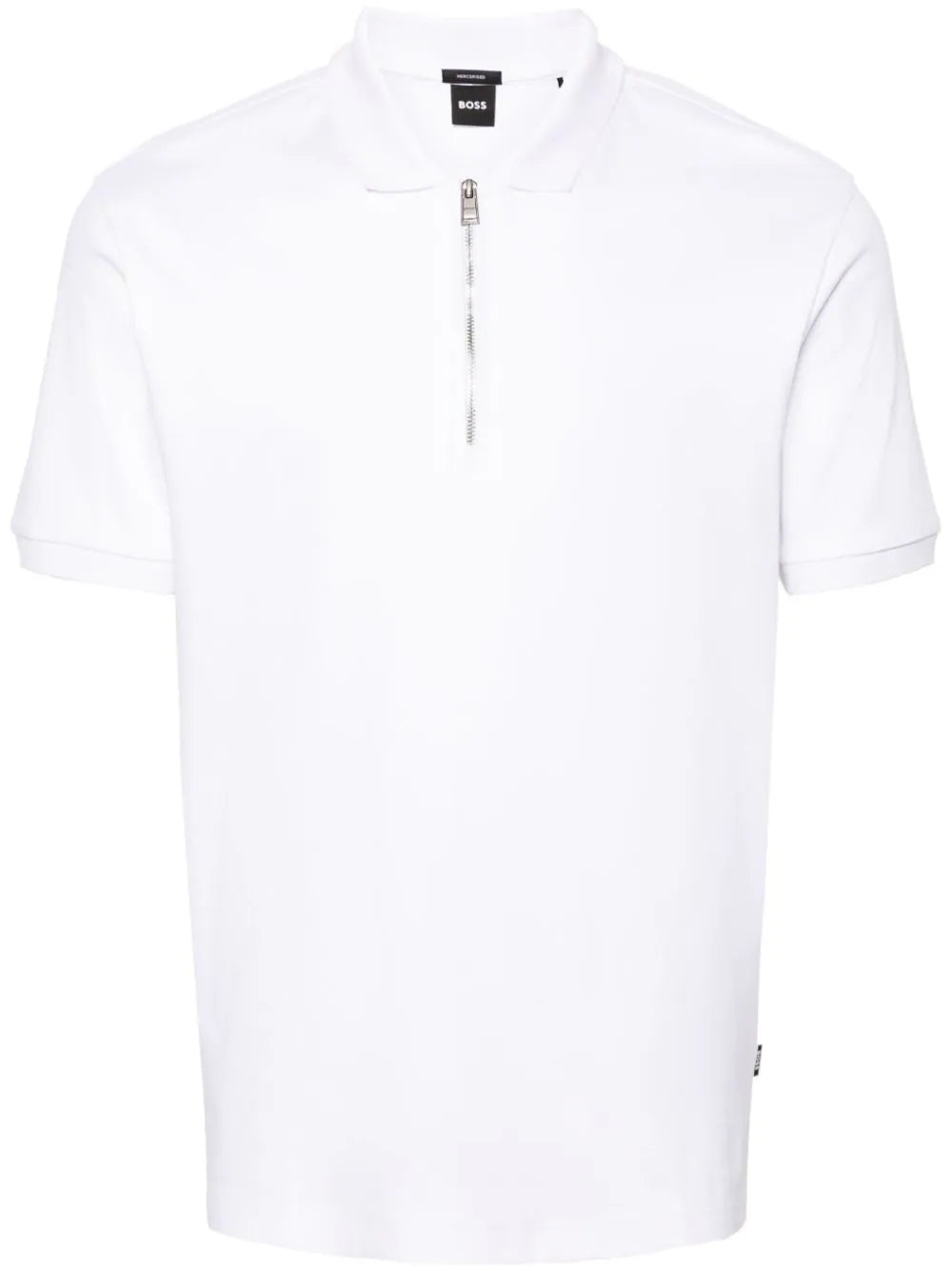 BOSS  zipped cotton polo shirt