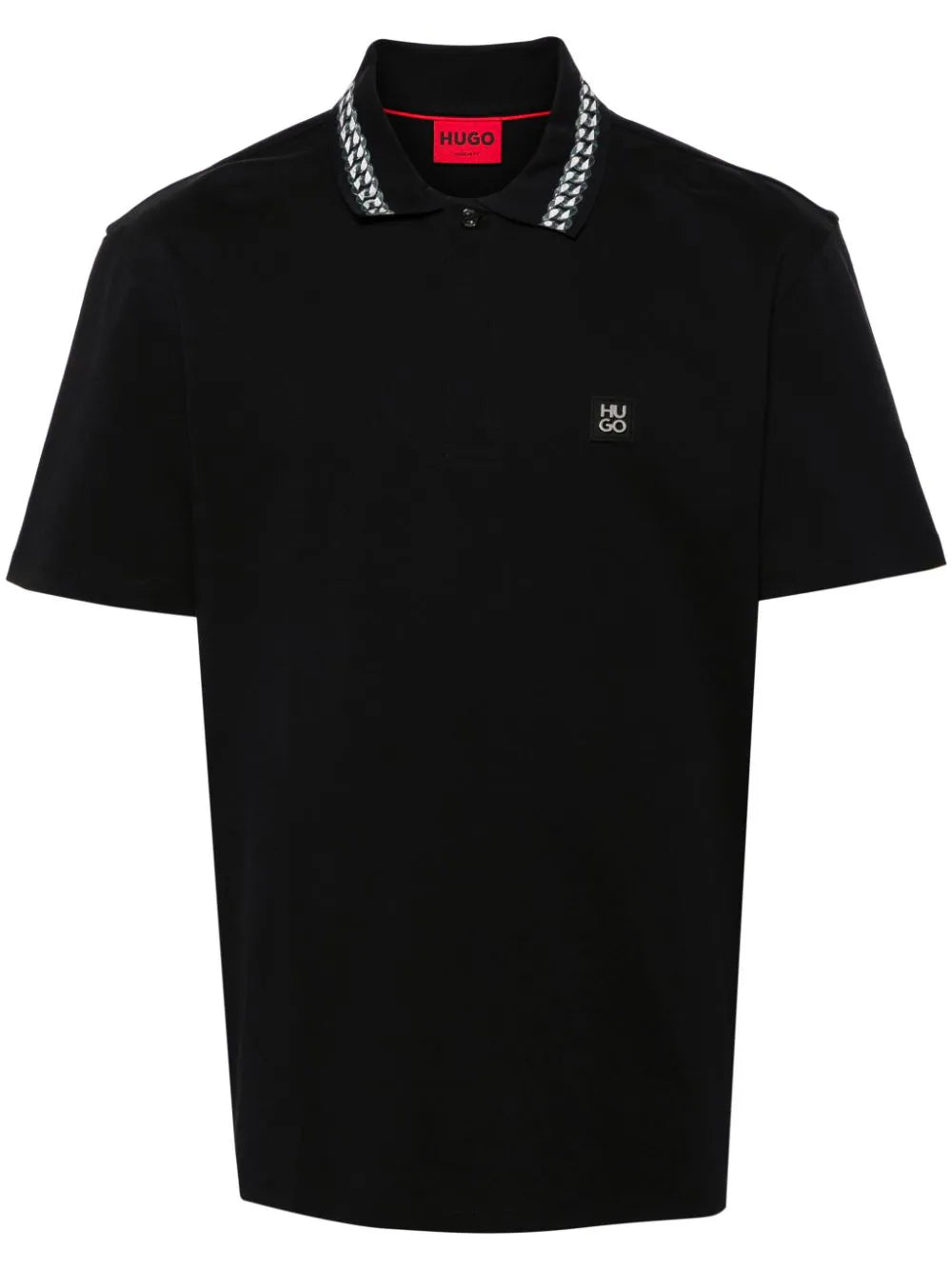 BOSS  logo-plaque polo shirt