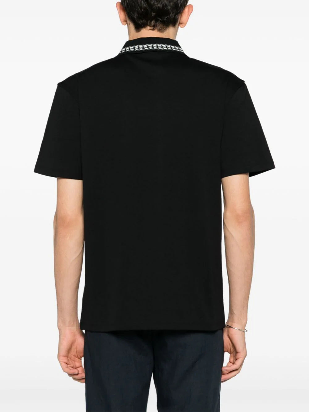 BOSS  logo-plaque polo shirt