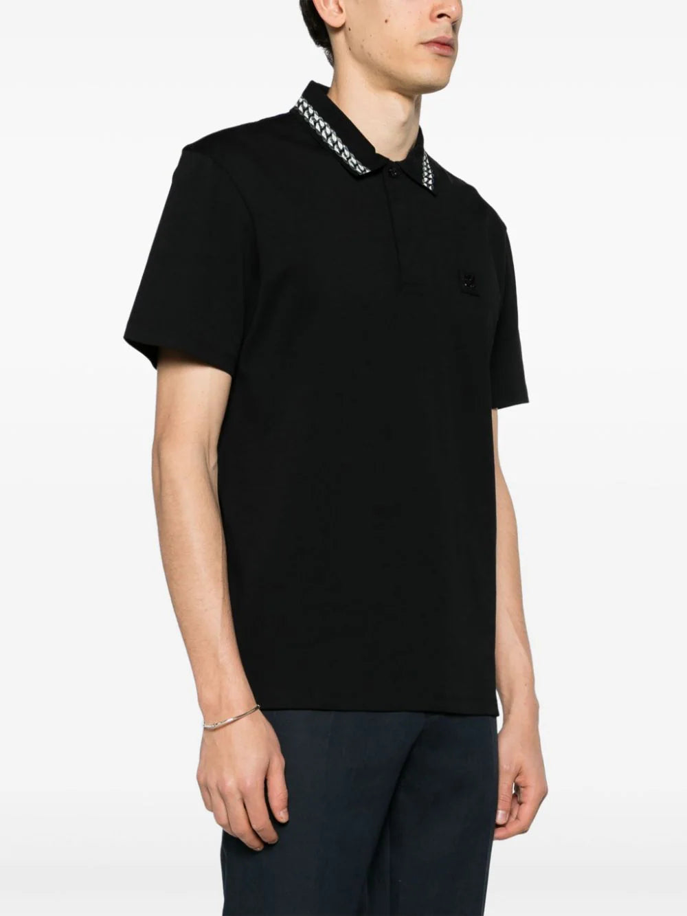 BOSS  logo-plaque polo shirt