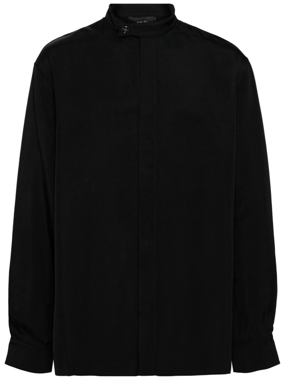 AMIRI band-collar concealed-fastening shirt