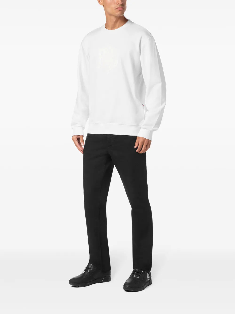 Billionaire  logo-appliqué cotton sweatshirt