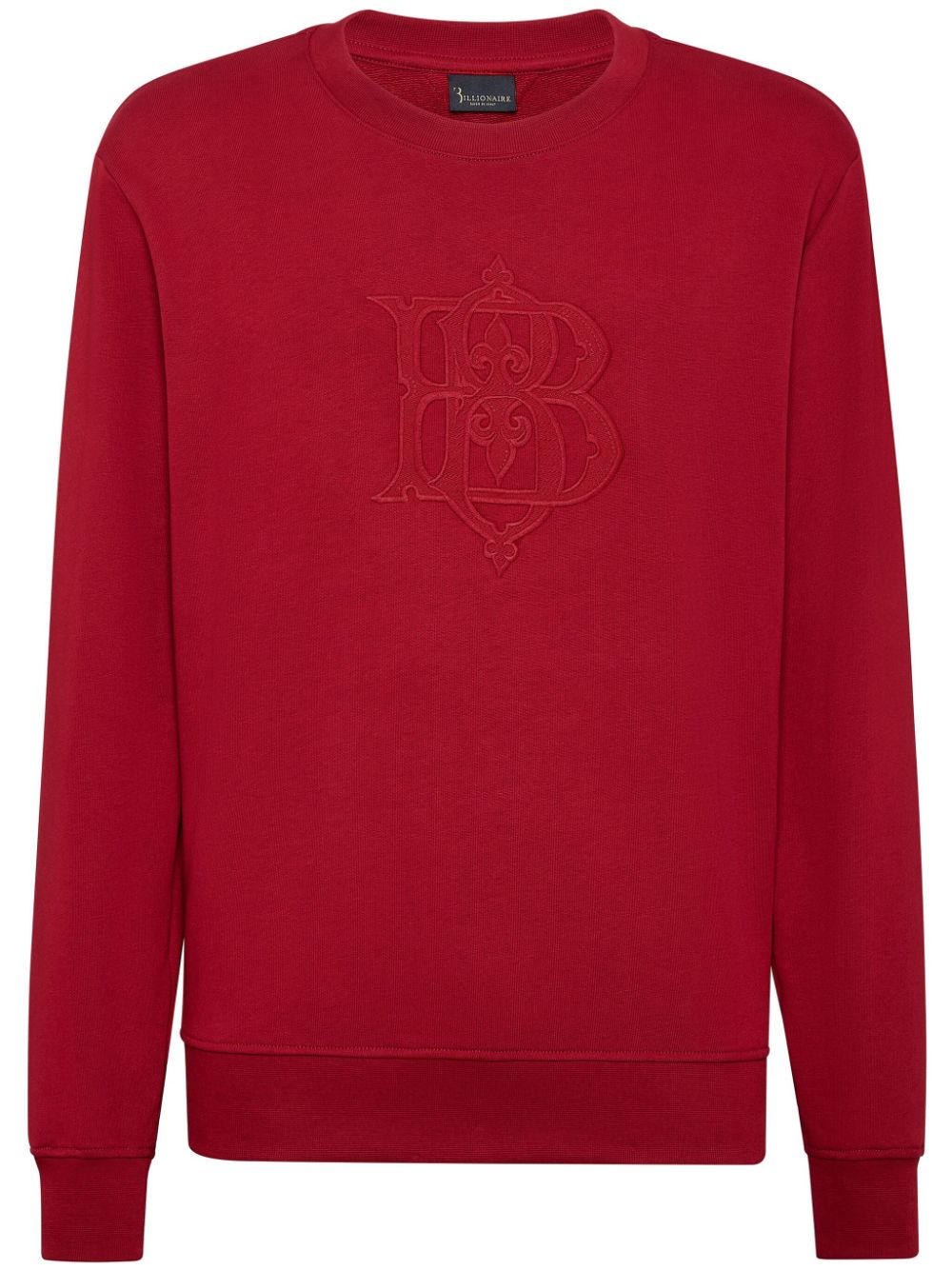 Billionaire  logo-appliqué cotton sweatshirt