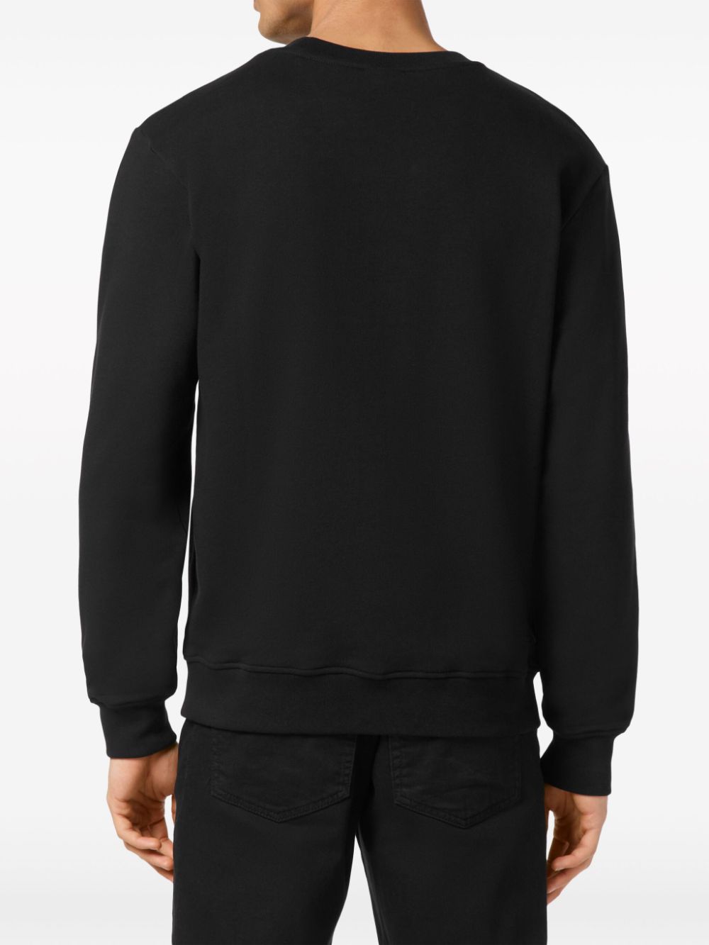 Billionaire  logo-plaque cotton sweatshirt
