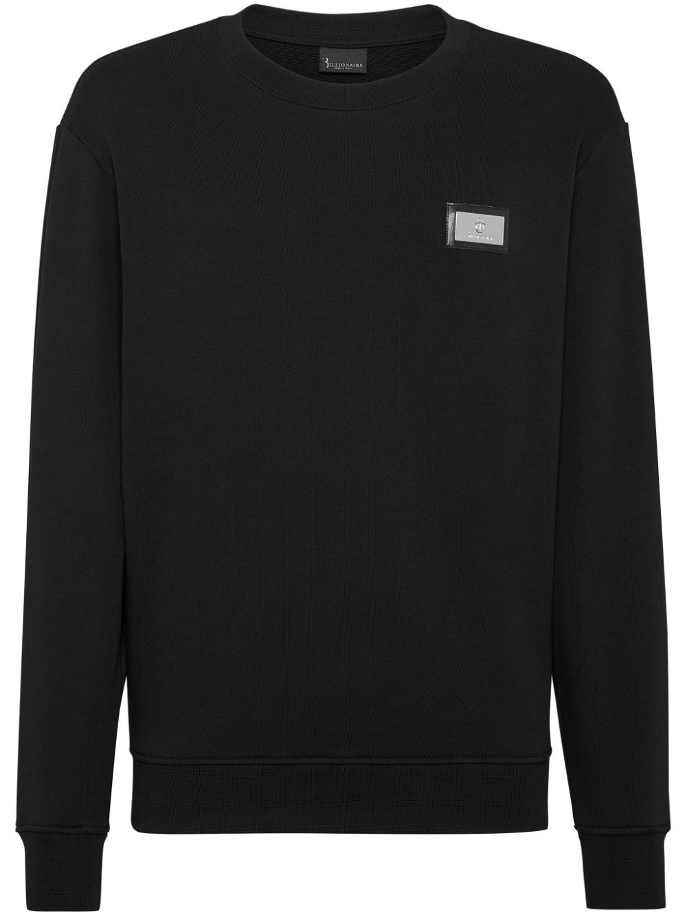 Billionaire  logo-plaque cotton sweatshirt
